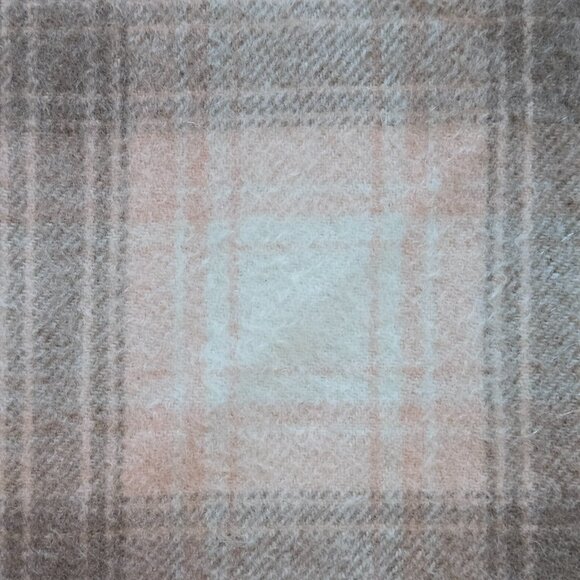 NWOT Snow Lotus Cashmere Scarf Pinkish Brown Plaid - Picture 4 of 6